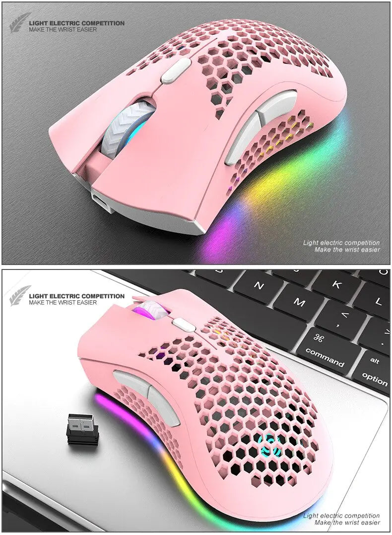 BM600 Rechargeable Wireless RGB Gaming Mouse for PC