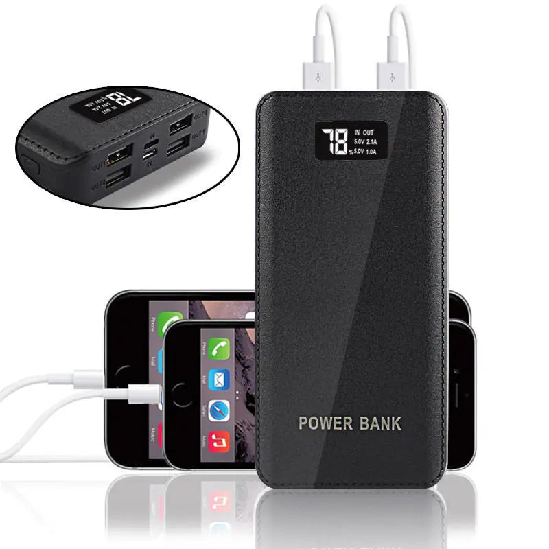 M9 20000mAh Power Bank with Custom Logo and 4 USB Ports