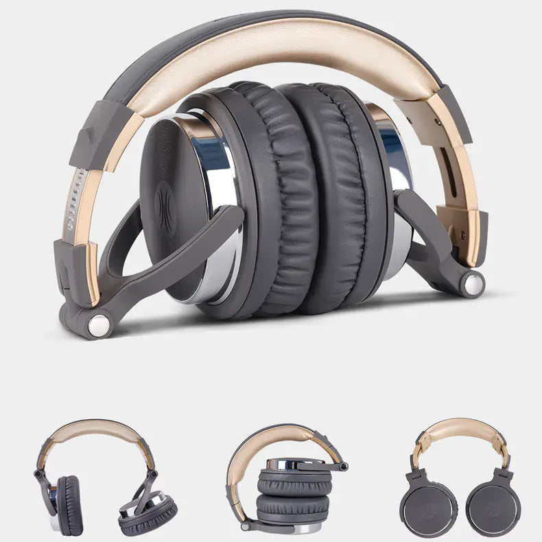 50mm Over-Ear Wired Monitor Headphones with Mic