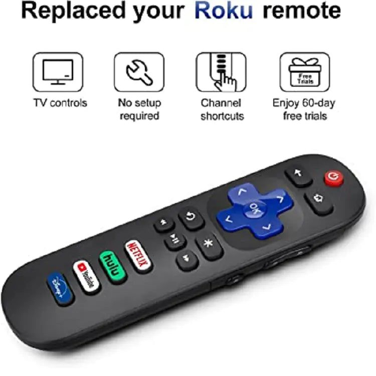 ROKU Universal Remote for Roku TV with Netflix & YouTube