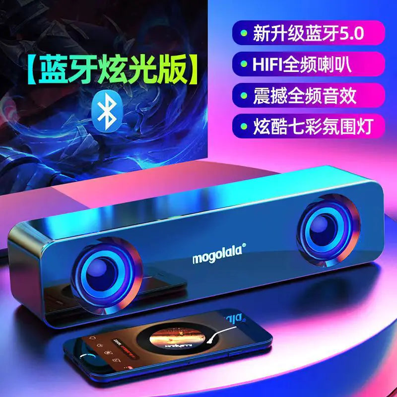 Q1 Mini Bluetooth Desktop Speaker with Dual Bass System