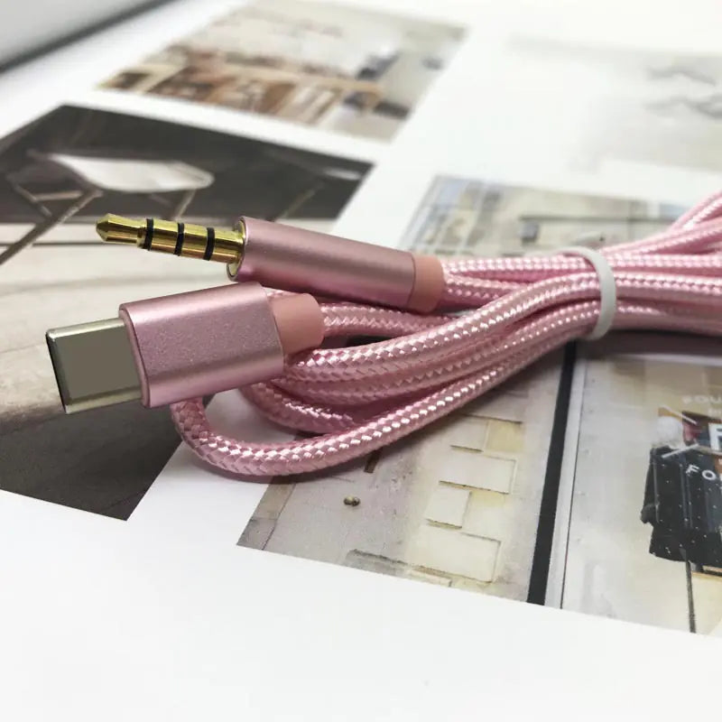 Solid Color Audio Cable for Car Use