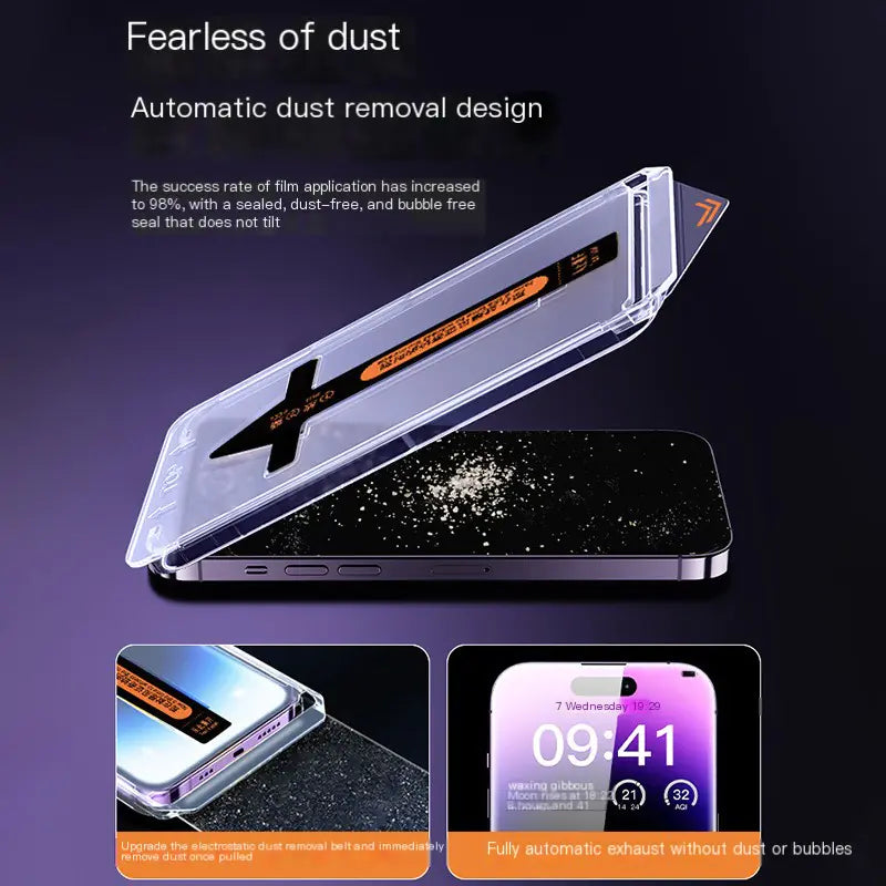 Tempered Glass Privacy Screen Protector for iPhone 15 Pro Max