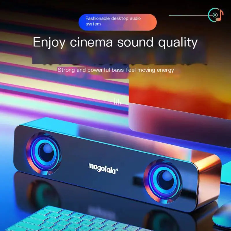 Q1 Mini Bluetooth Desktop Speaker with Dual Bass System