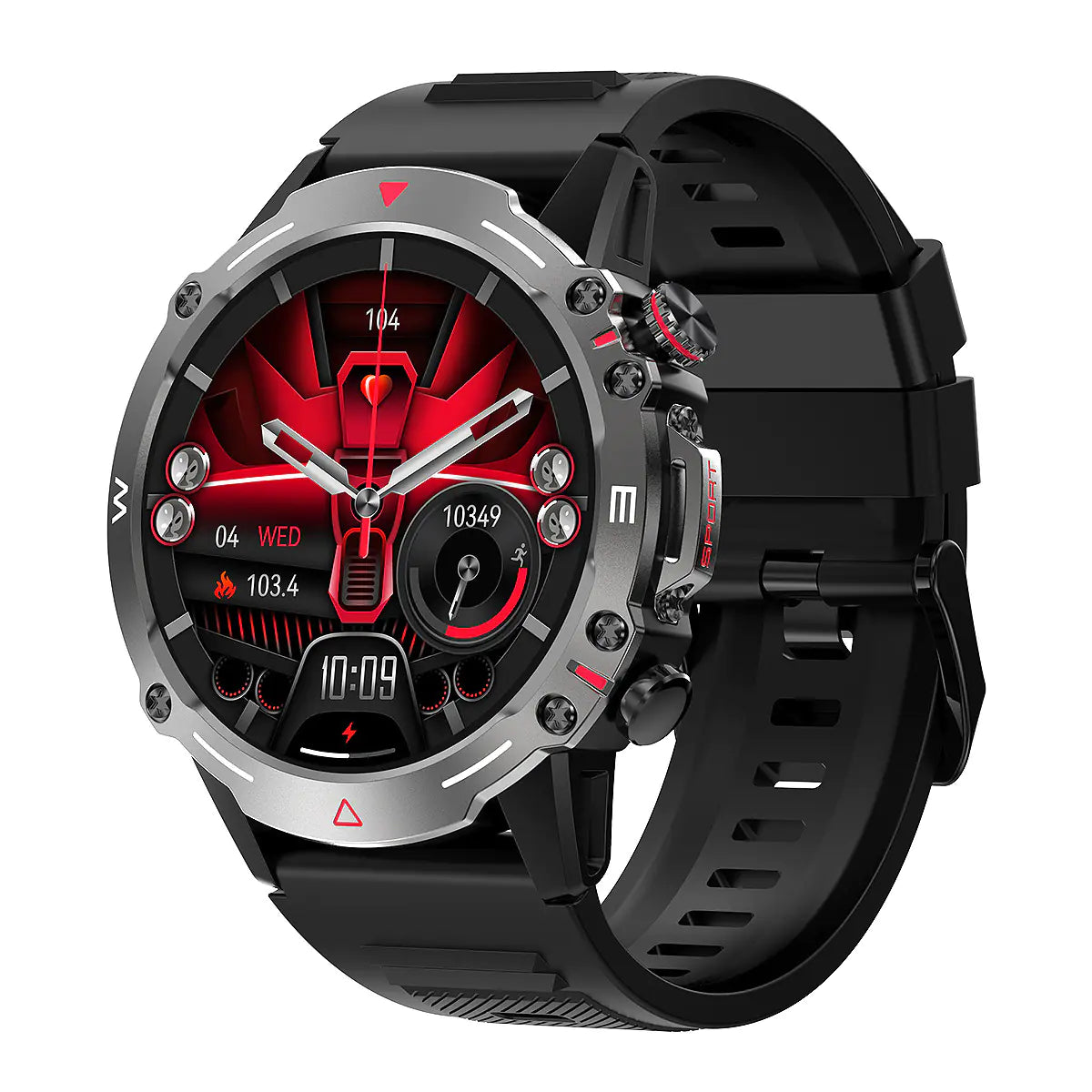 HK87 Smartwatch with Heart Rate and Bluetooth Features