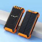 Outdoor High-Capacity Wireless Power Bank with LED Solar