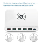 Multi-Port Wireless Charger with 6 USB-C Ports
