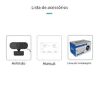 2K HD USB Webcam for Online Meetings and Streaming