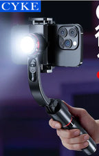CYKE Mini Handheld Stabilizer with Light and Phone Mount