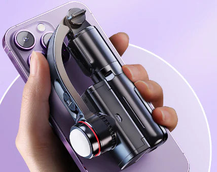 CYKE Mini Handheld Stabilizer with Light and Phone Mount