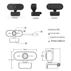 2K HD USB Webcam for Online Meetings and Streaming