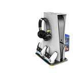 PS5 Charging Dock with RGB Light for Controllers and Headset