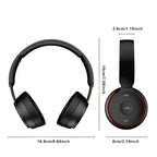 Wireless Head-mounted Headphones with Noise Reduction