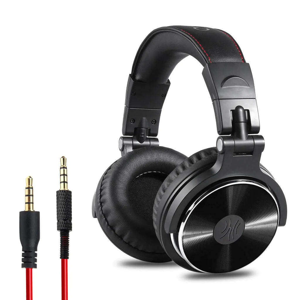 50mm Over-Ear Wired Monitor Headphones with Mic
