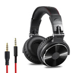 50mm Over-Ear Wired Monitor Headphones with Mic
