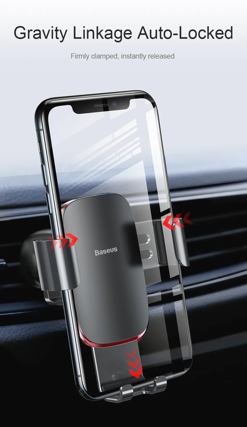 Gravity Car Mount Holder - Universal 360° Phone Stand