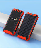 Outdoor High-Capacity Wireless Power Bank with LED Solar