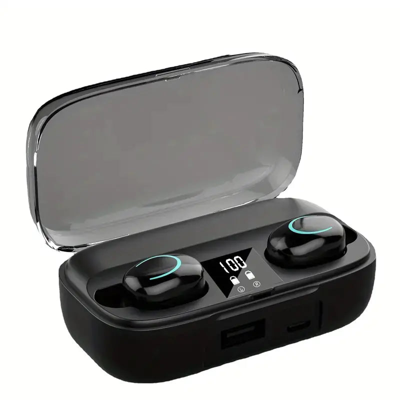 TWS X10 LED Bluetooth Earphones with HD Mic and Case