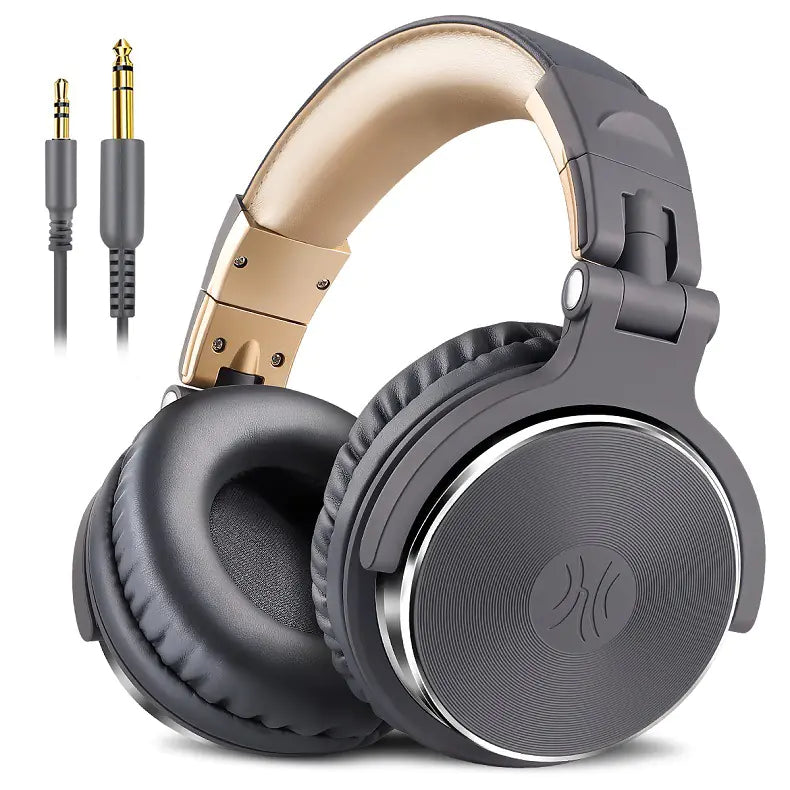 50mm Over-Ear Wired Monitor Headphones with Mic