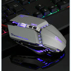 Illuminated Mechanical Gaming Mouse with Macro Function