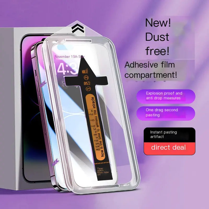 Tempered Glass Privacy Screen Protector for iPhone 15 Pro Max